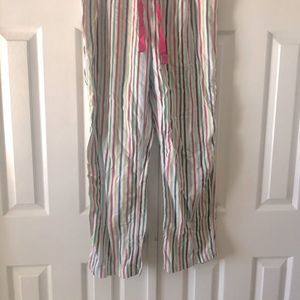 Land’s End striped pajama pants size M (10-12)